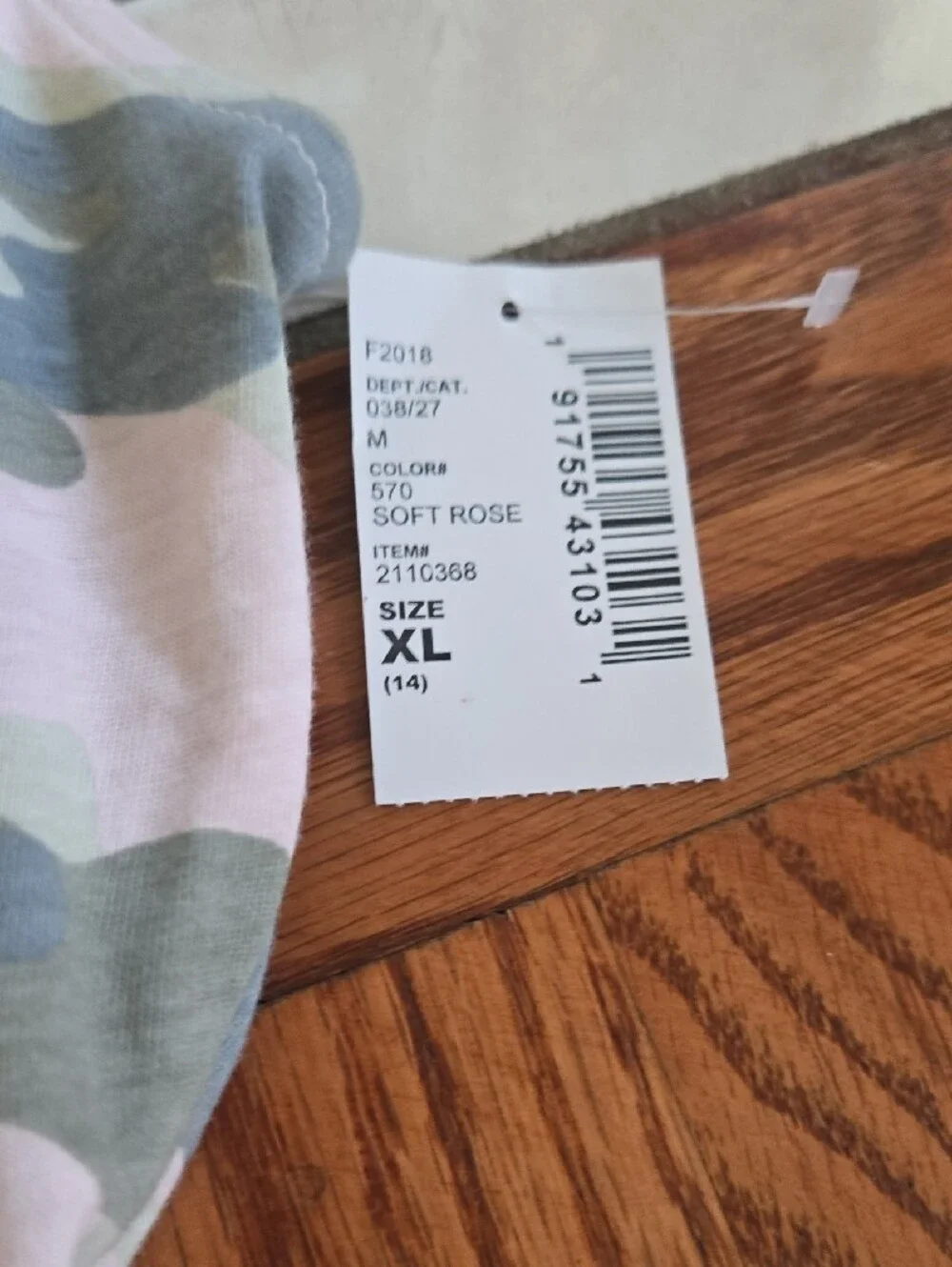 The Children's Place Pink and Gray Camo Tank Dress - Picture 2 of 3